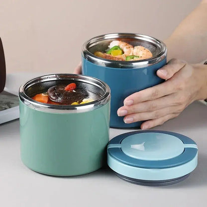 Thermos Alimentaire Chaud 12H Bleu 1L
