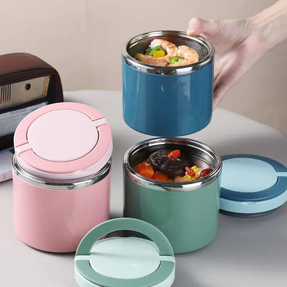 Thermos Alimentaire Chaud 12H Bleu 1L