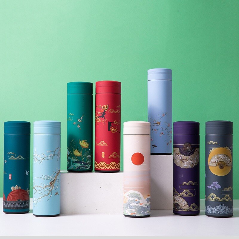 Bouteille avec Infuseur à Thé Bleu Clair