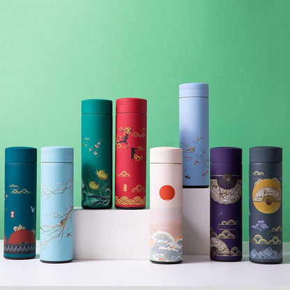 Bouteille avec Infuseur à Thé Bleu Clair
