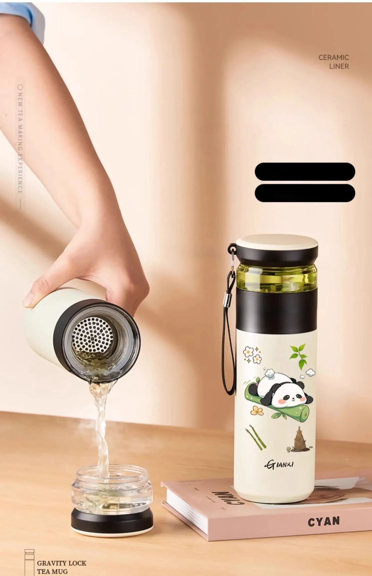 Thermos pour Thé avec Infuseur intégré Animal 480ML