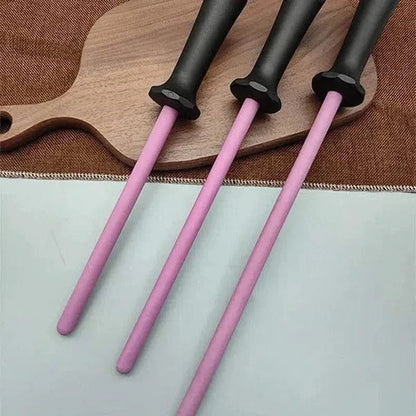 Tige d'aiguisage céramique professionnelle 20/25/30 cm Rose