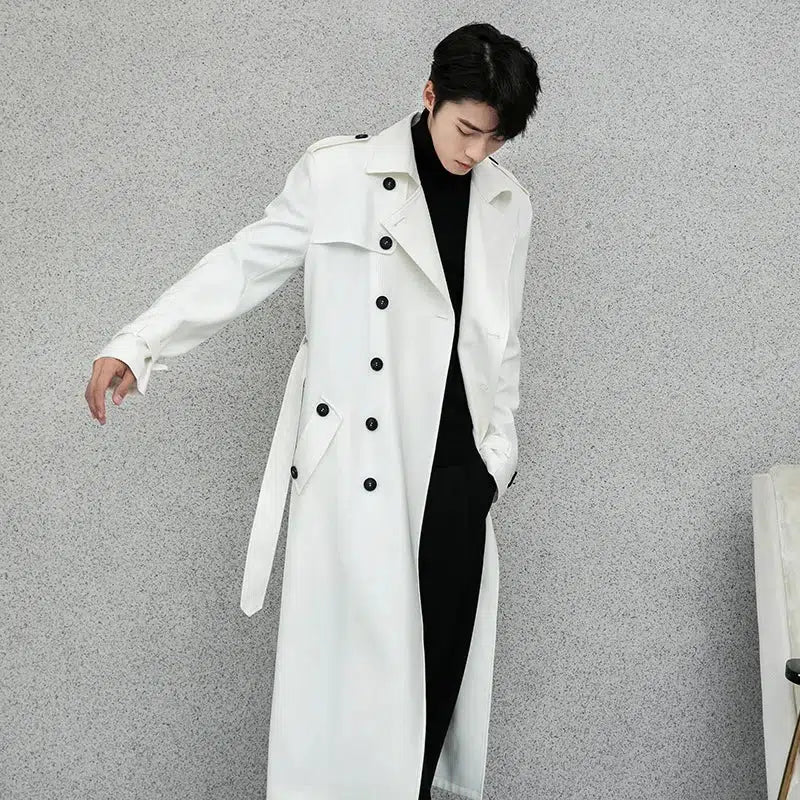 Trench coat blanc-Old Money