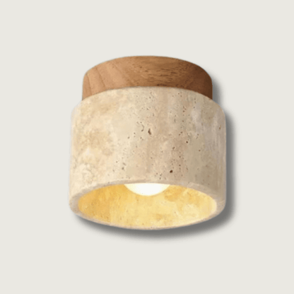 Lueur de Travertin - Lampe de plafond élégante pour cage d'escalier