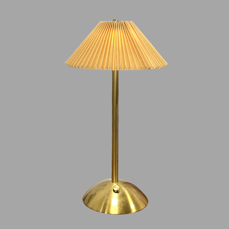 Lampe de Table Sans Fil Scandinave – Lampe Rechargeable LED avec Couvercle en Tissu