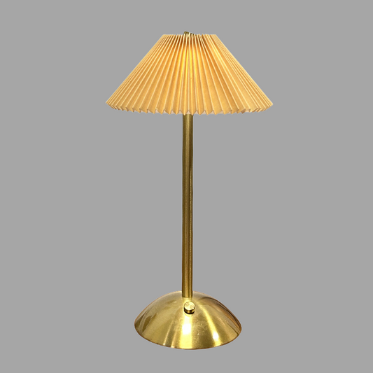 Lampe de Table Sans Fil Scandinave – Lampe Rechargeable LED avec Couvercle en Tissu