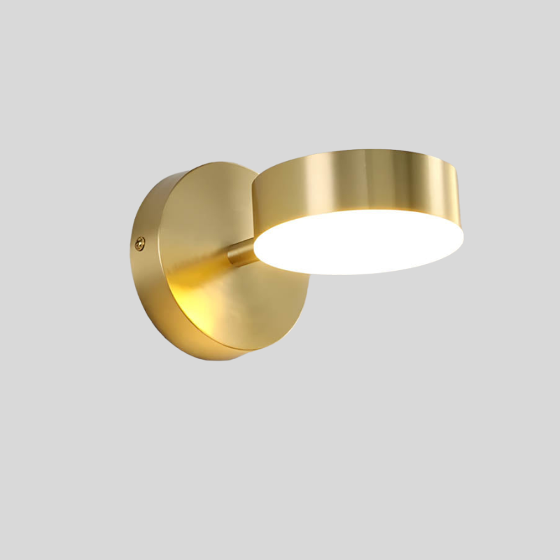 Applique Murale LED Nordic Copper - Lampe Moderne en Fer et Cuivre