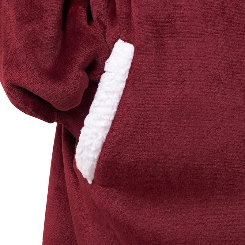 Sweat Plaid Homme Rouge Long
