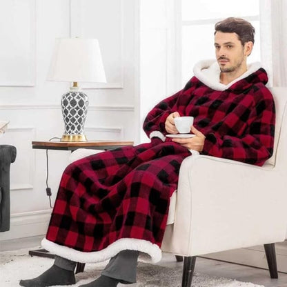 Sweat Plaid Homme À Carreaux Tartan Long