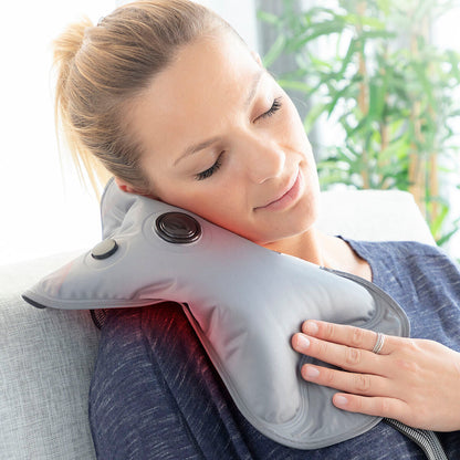 Coussin bouillotte électrique multifonctions réglable et rechargeable