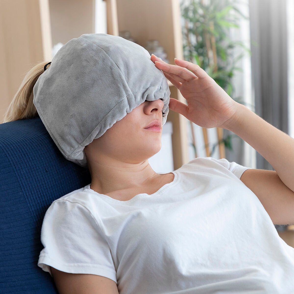 Coussin bonnet multifonctions chaud et froid pour soulager les migraines