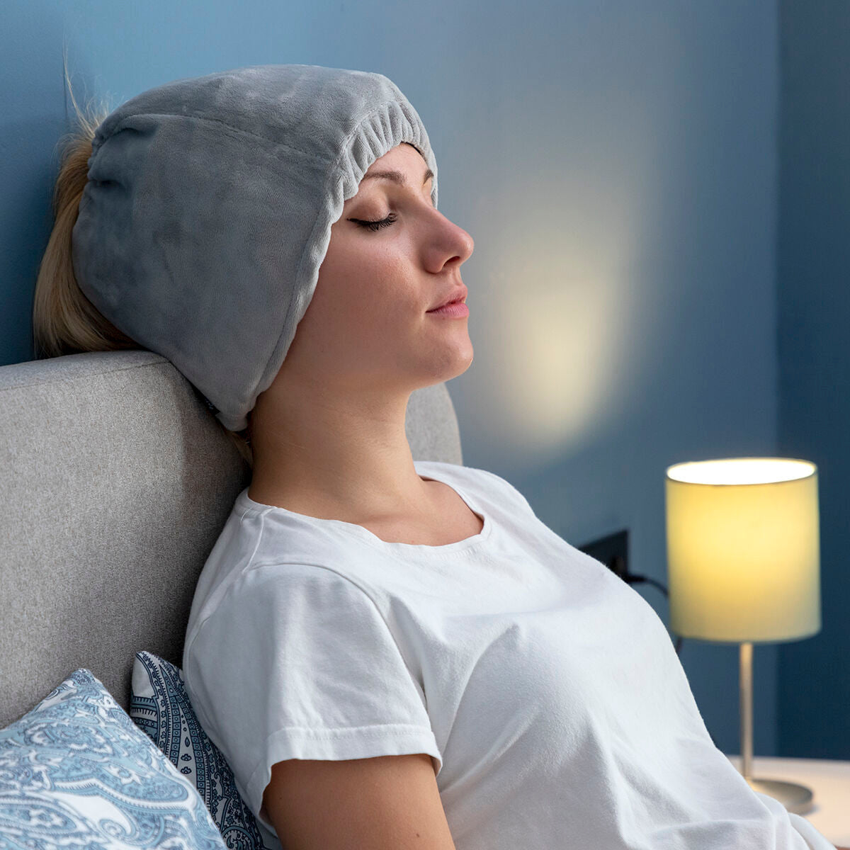 Coussin bonnet multifonctions chaud et froid pour soulager les migraines