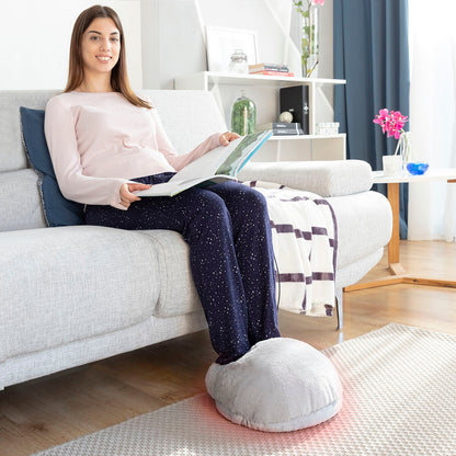 Coussin Chauffe-pieds Électrique 2-en-1