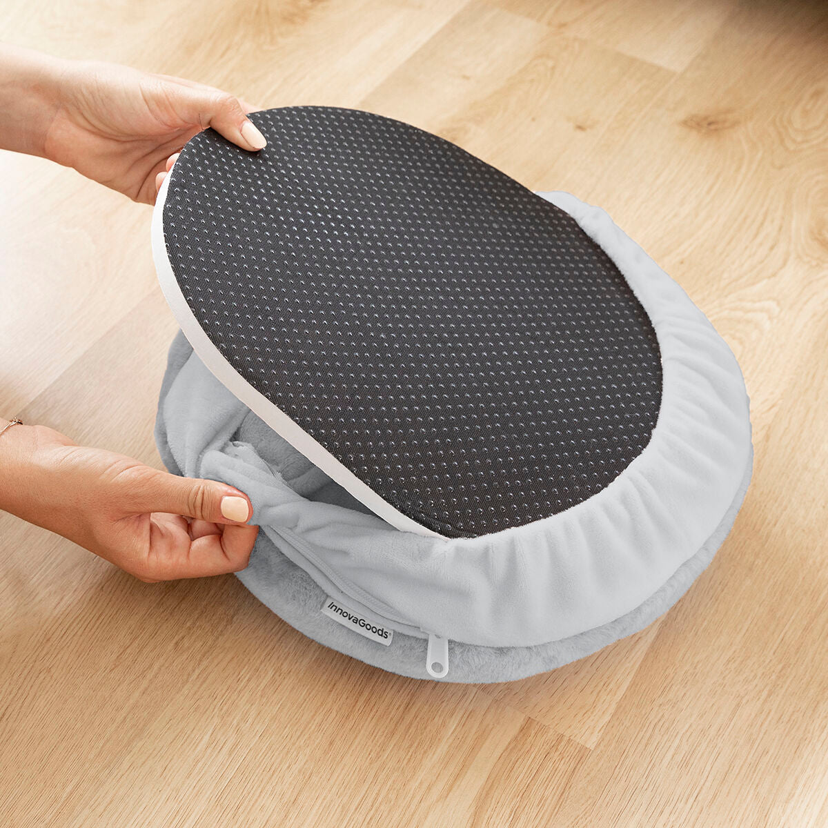 Coussin Chauffe-pieds Électrique 2-en-1