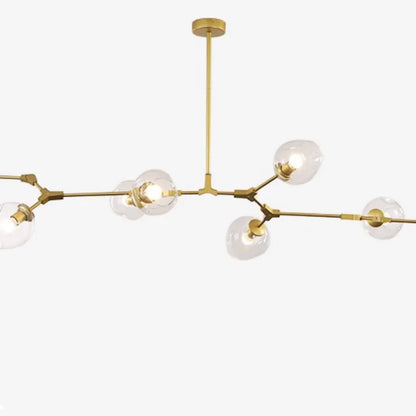 Suspension Sputnik Bifurkation - Lustre Moderne en Verre Soufflé et Métal