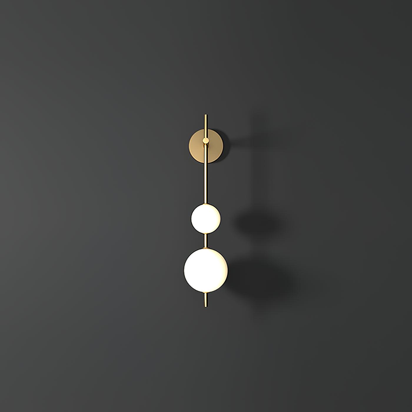 Applique Murale Verticale en Globe de Verre – Éclairage Élégant et Moderne