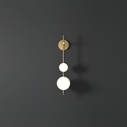 Applique Murale Verticale en Globe de Verre – Éclairage Élégant et Moderne