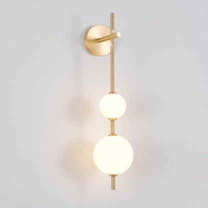 Applique Murale Verticale en Globe de Verre – Éclairage Élégant et Moderne