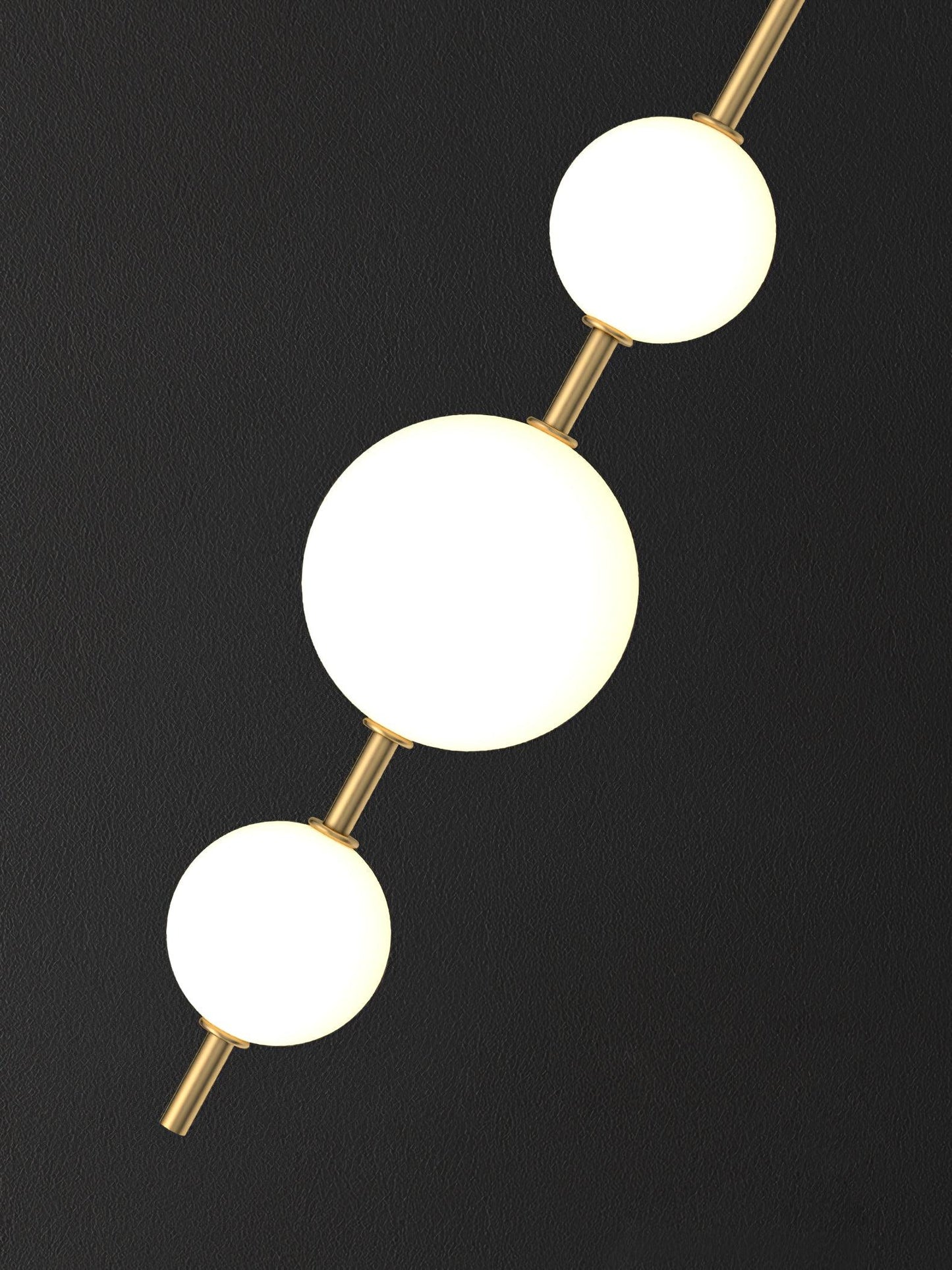 Applique Murale Verticale en Globe de Verre – Éclairage Élégant et Moderne