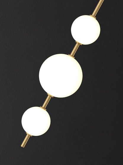 Applique Murale Verticale en Globe de Verre – Éclairage Élégant et Moderne