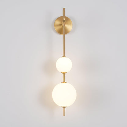 Applique Murale Verticale en Globe de Verre – Éclairage Élégant et Moderne