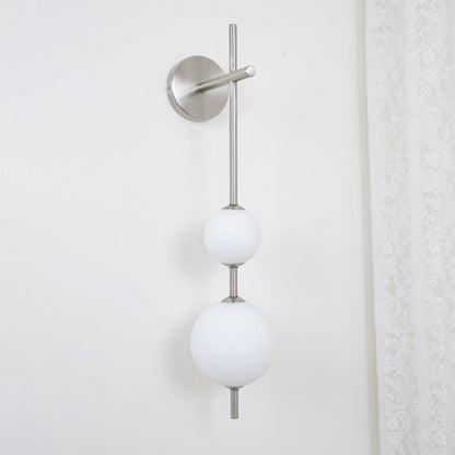 Applique Murale Verticale en Globe de Verre – Éclairage Élégant et Moderne