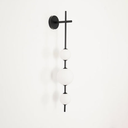 Applique Murale Verticale en Globe de Verre – Éclairage Élégant et Moderne