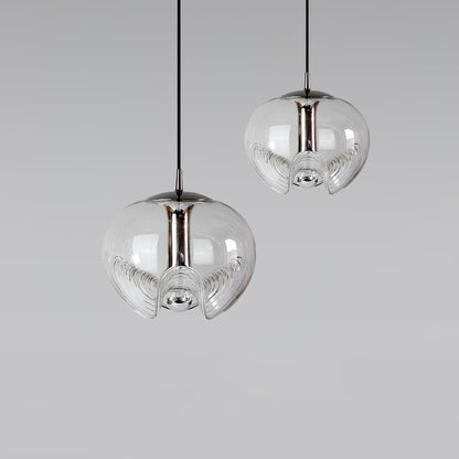 Suspension Moderne "Welle" Inspirée des Vagues avec Éclairage LED