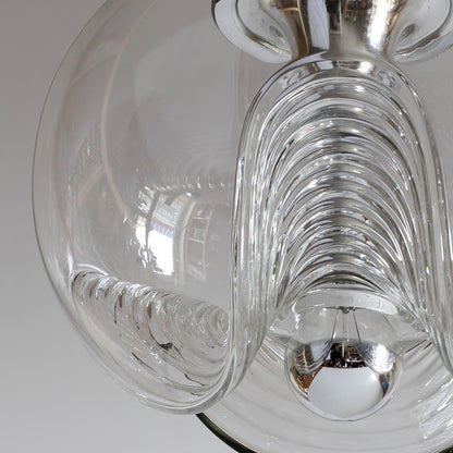 Suspension Moderne "Welle" Inspirée des Vagues avec Éclairage LED