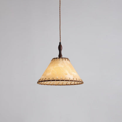 Suspension Bois et Tissu – Équilibre Naturel entre Élégance et Confort