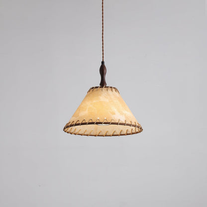 Suspension Bois et Tissu – Équilibre Naturel entre Élégance et Confort