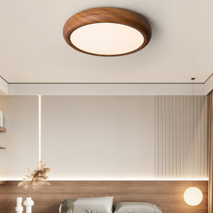 Plafonnier Rond en Bois et Acrylique – Élégance Moderne et Raffinée pour Votre Intérieur