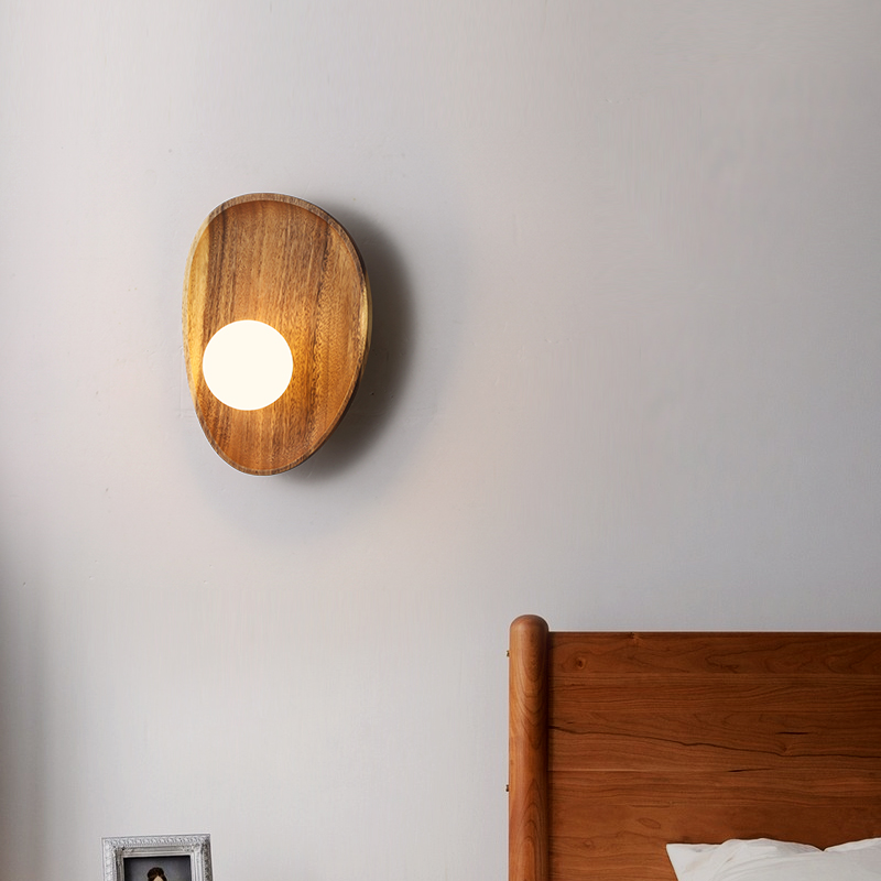 Applique Murale en Bois Naturel – Design Moderne et Chaleur Organique