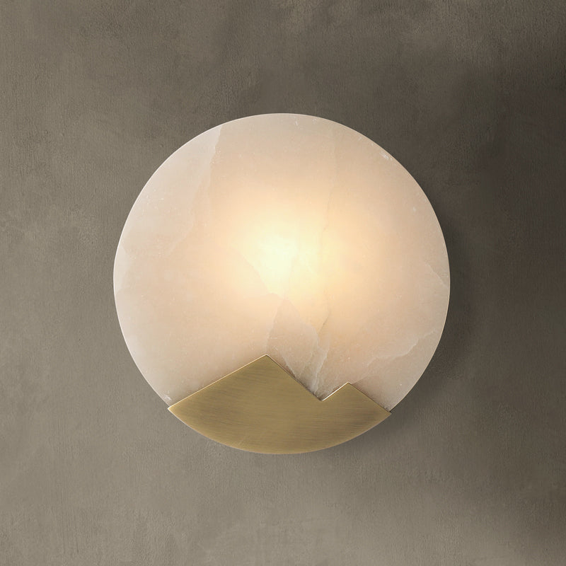 Applique Murale LED Nordic Minimalist - Lampe en Marmor et Laiton avec Dimmer