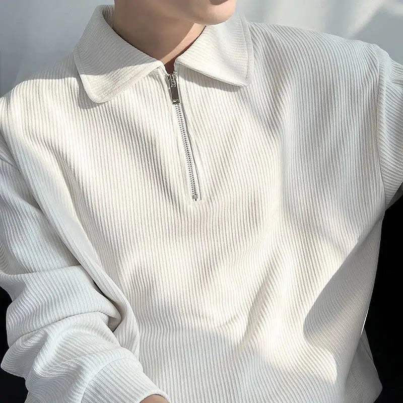 Zip polo long sleeve