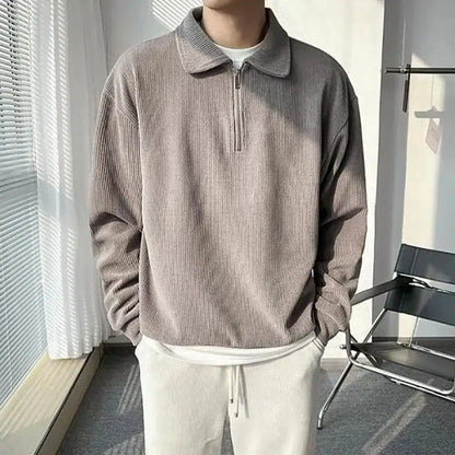 Zip polo long sleeve