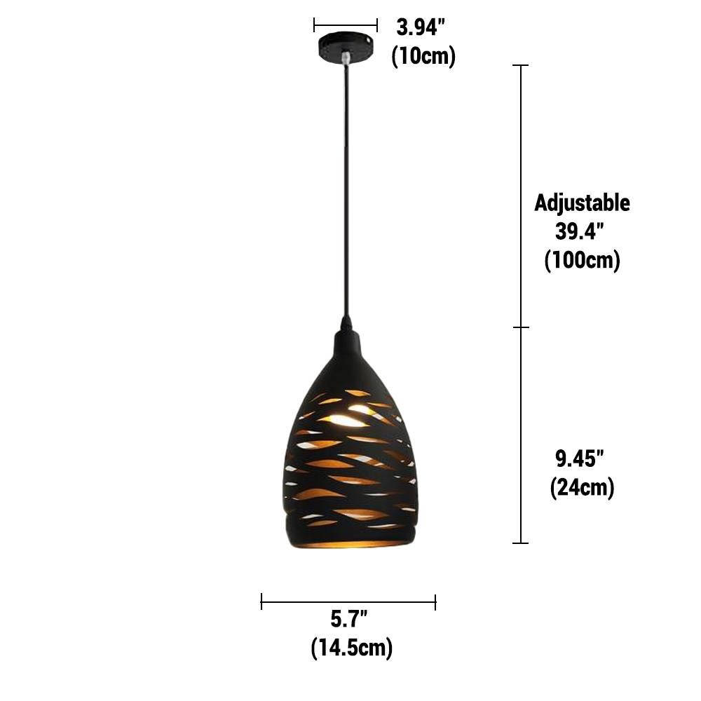 Suspension Besson - Lampe Vintage en Métal, Design Inspiré des Lanternes Anciennes
