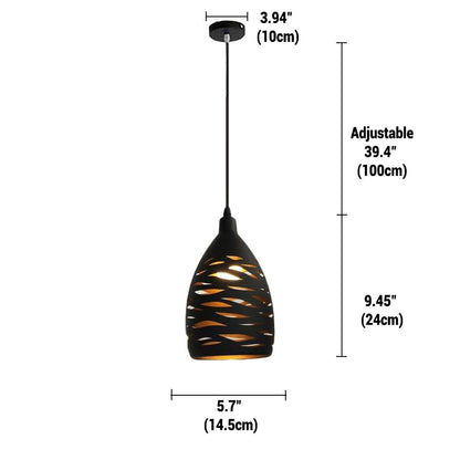 Suspension Besson - Lampe Vintage en Métal, Design Inspiré des Lanternes Anciennes