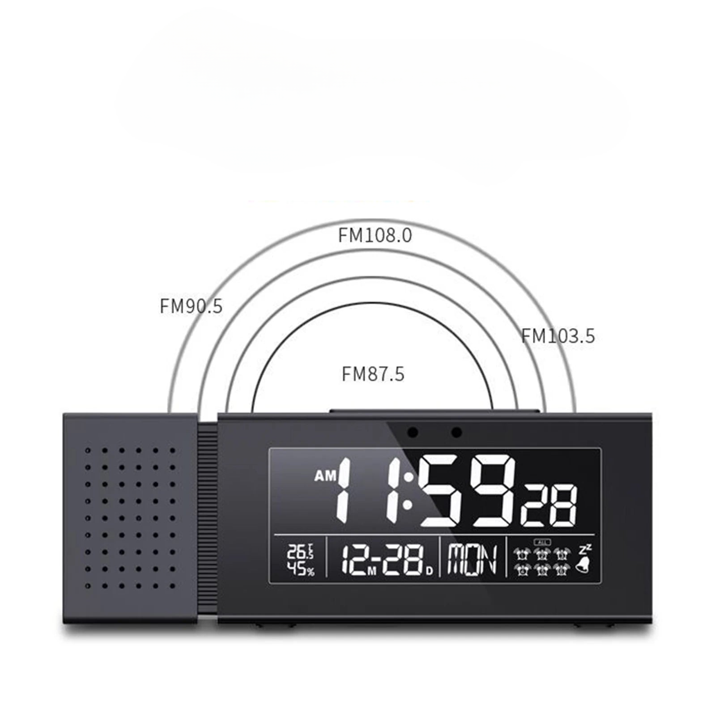 Radio réveil lumineux