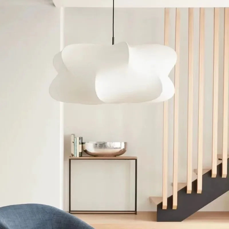 Suspension Wabi Sabi Silk Japan – Lampe en Soie et Fer, Éclairage Élégant