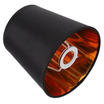 Abat Jour Chambre Simple et Noir en Tissu