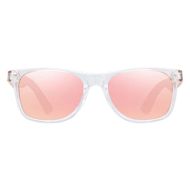 Lunette Soleil Bois - Wayfarer Sky Orange