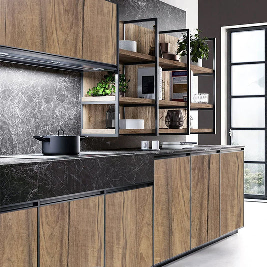 Adhésif Plan de Travail Imperméable avec Effet Bois