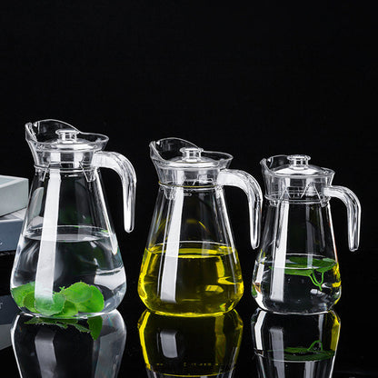 Carafe d'eau en acrylique avec couvercle