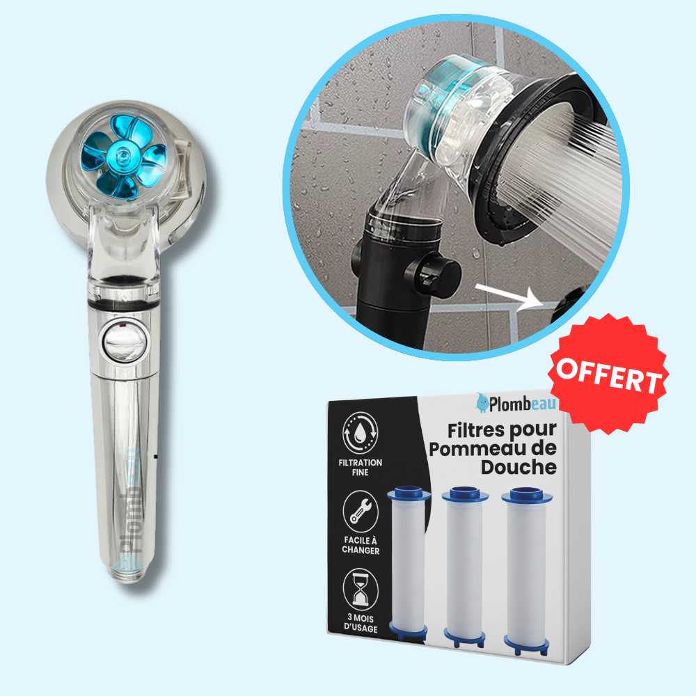 Pommeau de Douche Anticalcaire Haute Pression