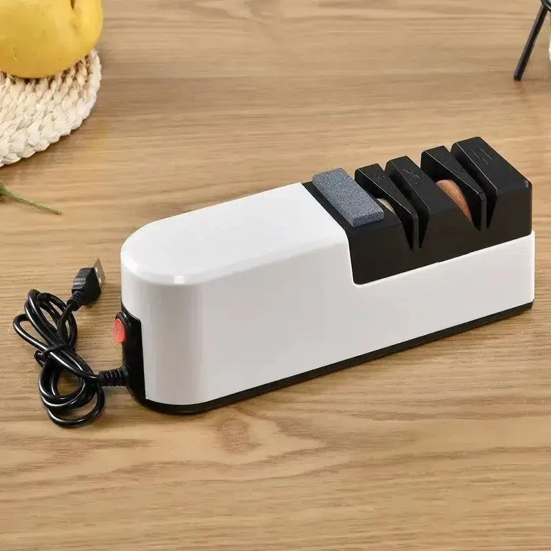 Aiguiseur électrique blanc et multifonction