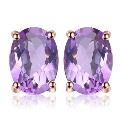 Boucle d'oreille améthyste