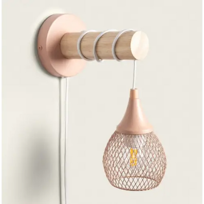Applique Murale en Bois et Métal - Élégance & Design