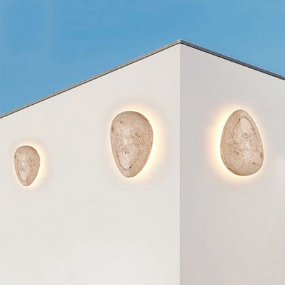 Applique Murale Étanche Effet Marbre en Forme d'Œuf