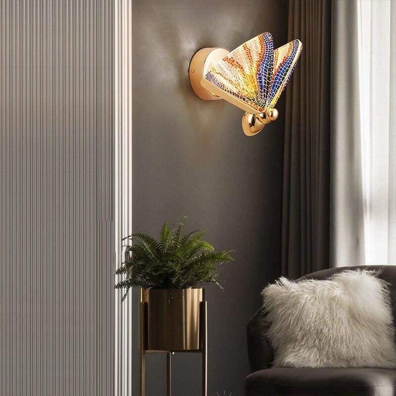 applique-murale-papillon-multicolore
